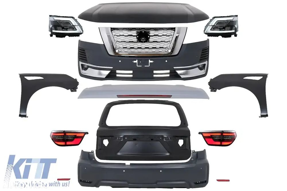 Pachet Exterior Nissan Patrol Y62 (2015-2019) Conversie la 2020 Design - 1