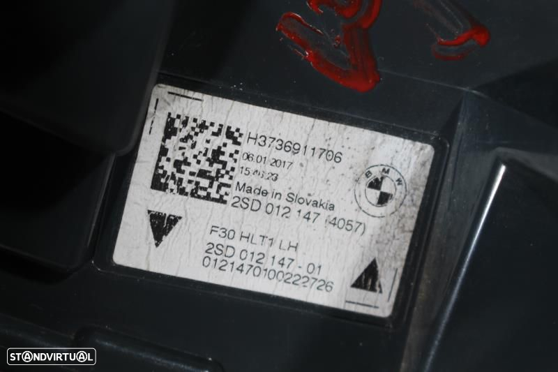 Farolim Esquerdo Bmw 3 (F30, F80)  7369117  / 7 369 117 / Esquerdo Do - 8