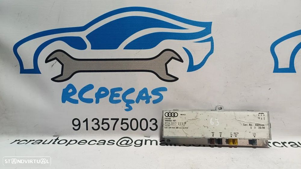 CENTRALINA MODULO ANTENA RADIO GPS SINAL BASE AMPLIFICADOR AUDI A4 B7 8E0035225P 8E0035225 A4 B6 A5 8T0 8T3 8TA - 2