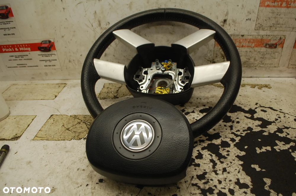 KIEROWNICA + PODUSZKA AIR BAG VW POLO IV CROSS FUN 1T0880201A 6Q0419091N - 2