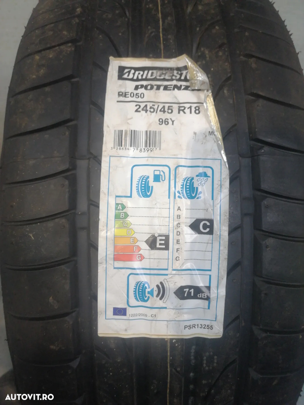 Anvelopa noua vara 245/45 R18 BRIDGESTONE Potenza RE050 96Y