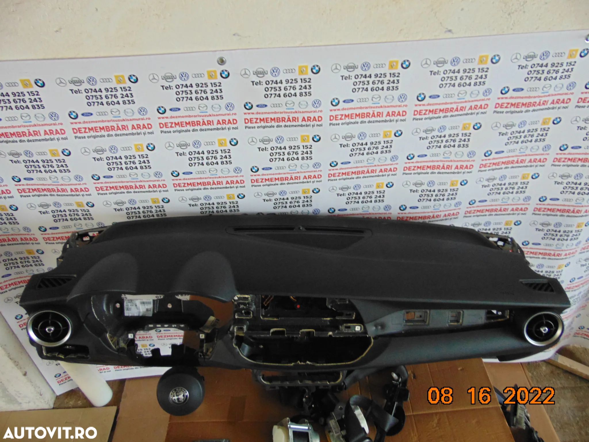 Plansa Bord Alfa Romeo Stelvio 2015-2022 airbag sfer pasager centuri fata stanga dreapta modul airbag dezmembrez - 1