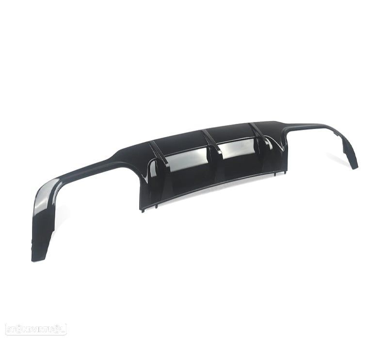 DIFUSOR MERCEDES W204 07-14 LOOK C63 AMG PRETO BRILHANTE - 3
