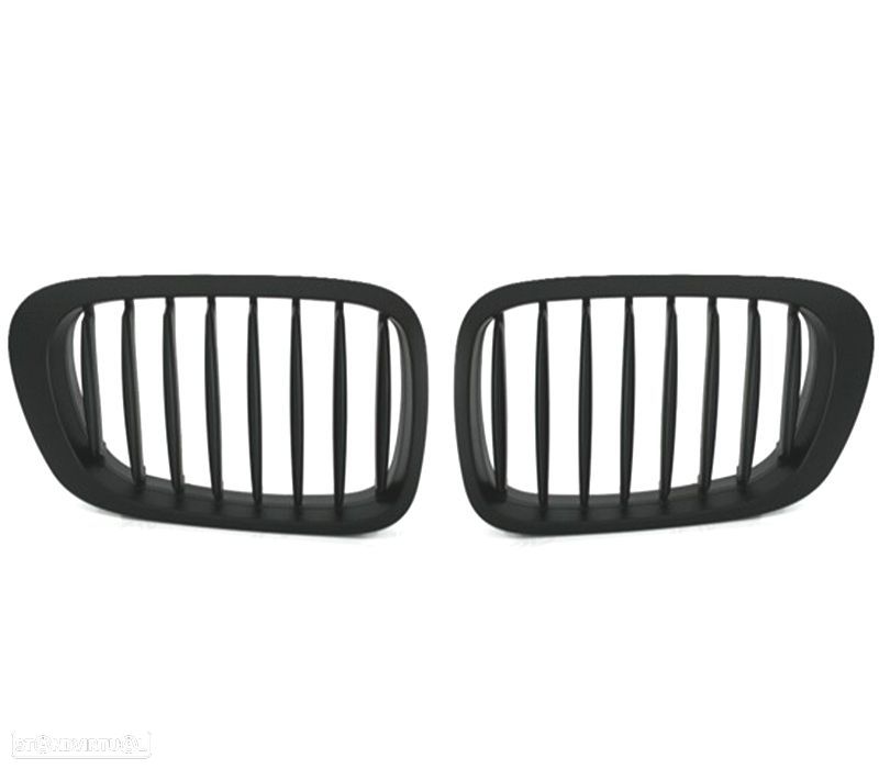 GRELHAS FRONTAIS BMW E46 COUPE 99-03 CABRIO 00-03 PRETO MATT - 3