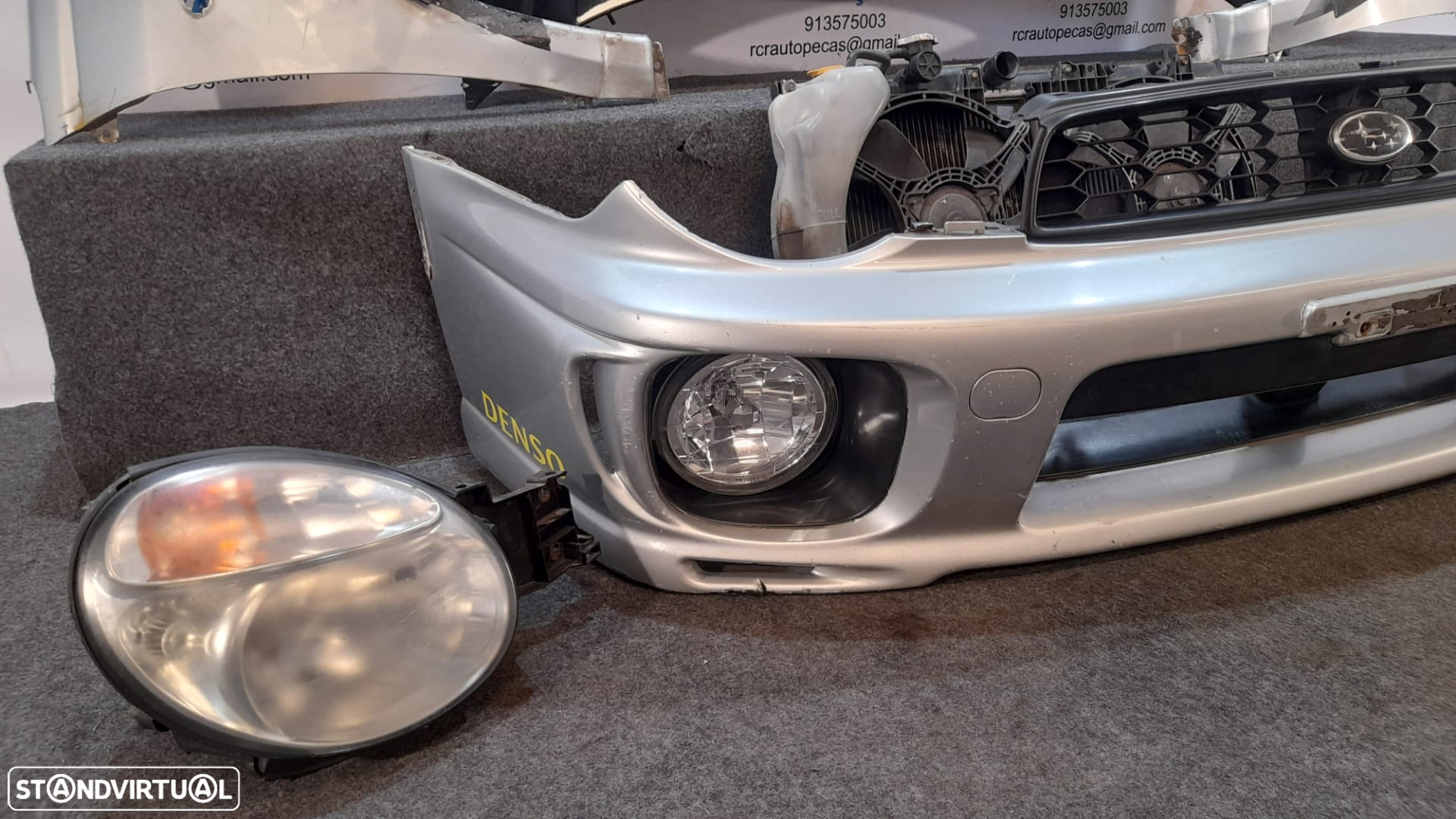 FRENTE COMPLETA SUBARU IMPREZA II 2 MK2 SPORTS WRX GD GG CAPOT PARACHOQUES GUARDALAMAS OTICAS RADIADOR VENTILADOR FRENTE FIBRA FRONT END - 2