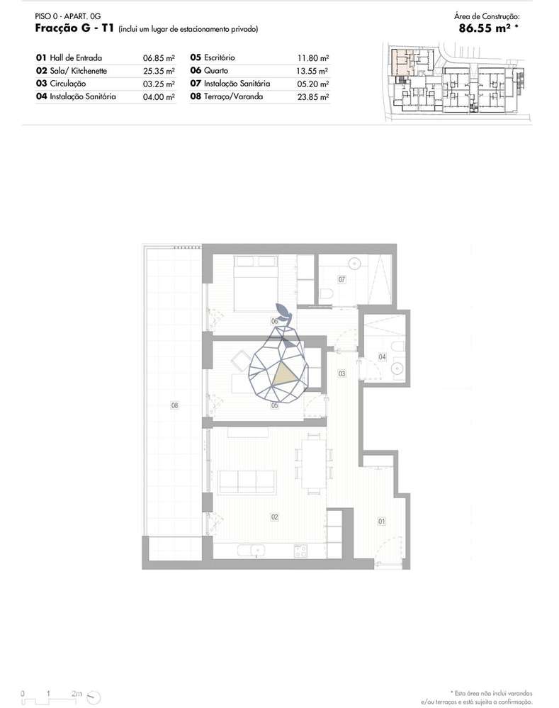 Apartamentos exclusivos em construção T2 , T2 duplex e T3 com piscina - Grande imagem: 4/27