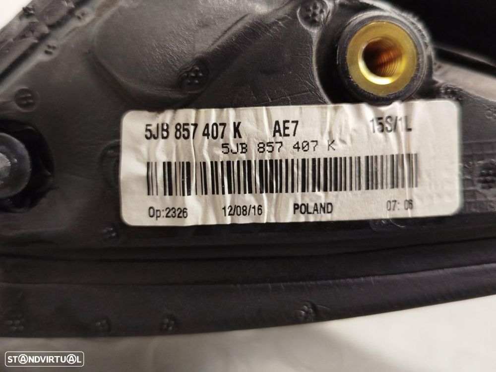 RETROVISOR ESQUERDO SKODA RAPID NH - 6