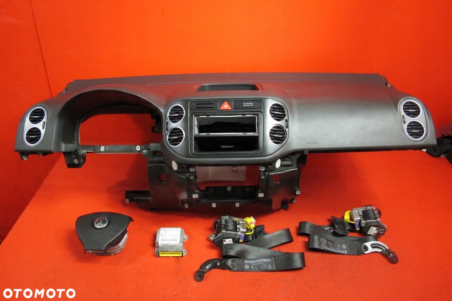 VW GOLF PLUS  DESKA KONSOLA KOKPIT PODUSZKI AIRBAG PASY SENSOR KOMPLET EU - 1