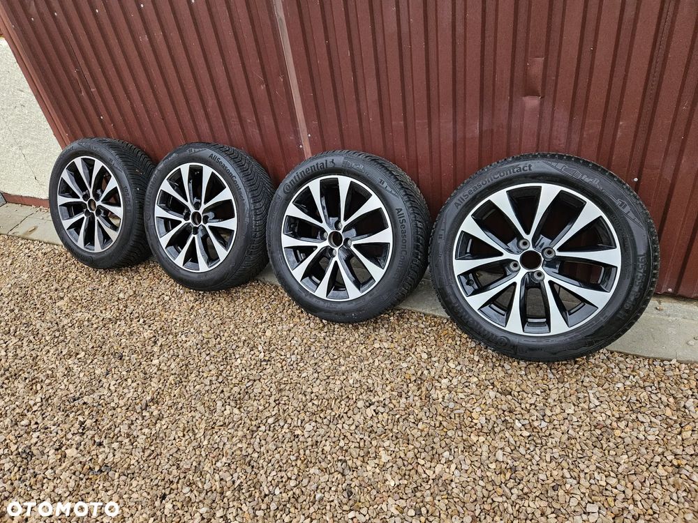 KOŁA FELGI ALUFELGI 16 6,5J ET37 RENAULT CLIO IV V OPONY CAŁOROCZNE 195 55 16 CONTINENTAL ALLSEASONCONTACT 2023 ROK 403001198R
