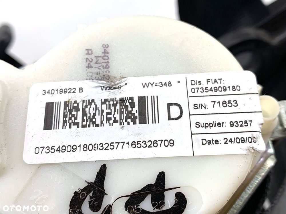 PAS BEZPIECZEŃSTWA PRAWY PRZÓD  FIAT BRAVO II (198_) 2006 - 2022 1.4 T-Jet (198AXG1B) 88 kW [120 - 5