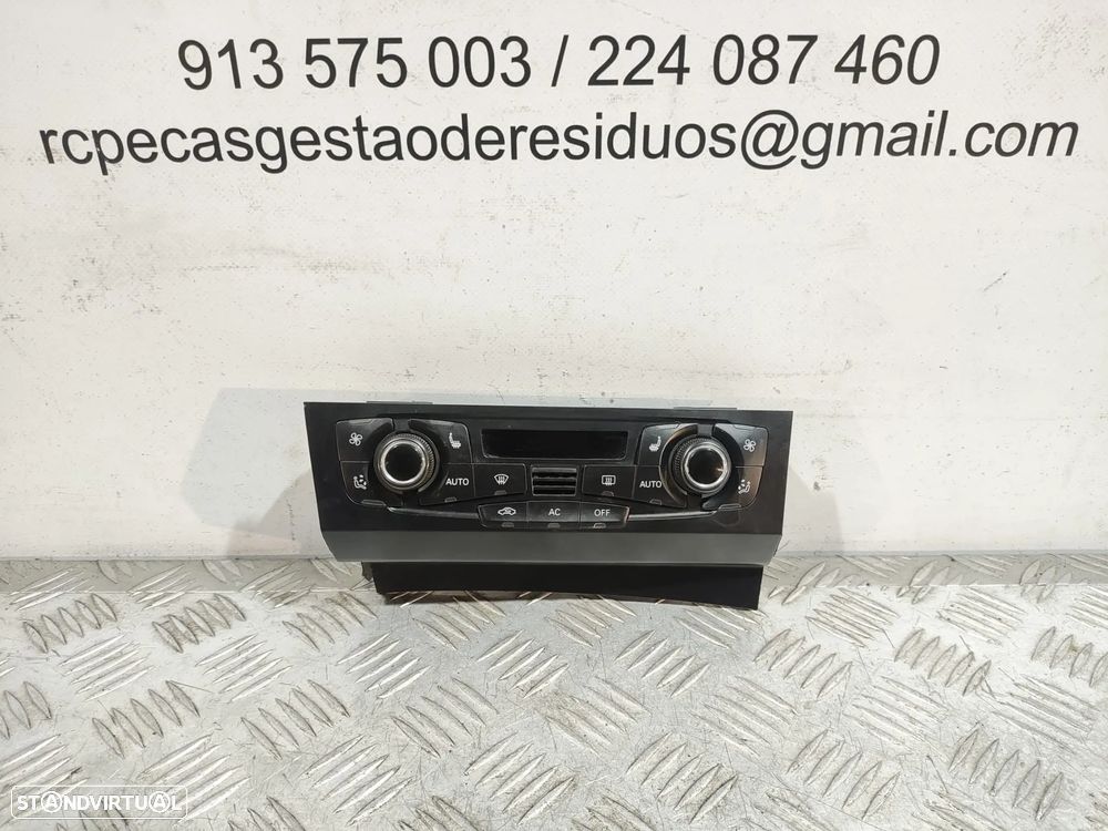 Climatronic Display Sofagem Comando AC Original Audi A5 8T Cabrio Função Aquecimento de Bancos - 1