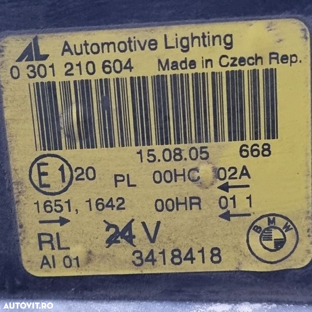 Far Dreapta BMW X3 E83 2003 - 2006 SUV 4 Usi (1313) Fara xenon 0301210604 - 4