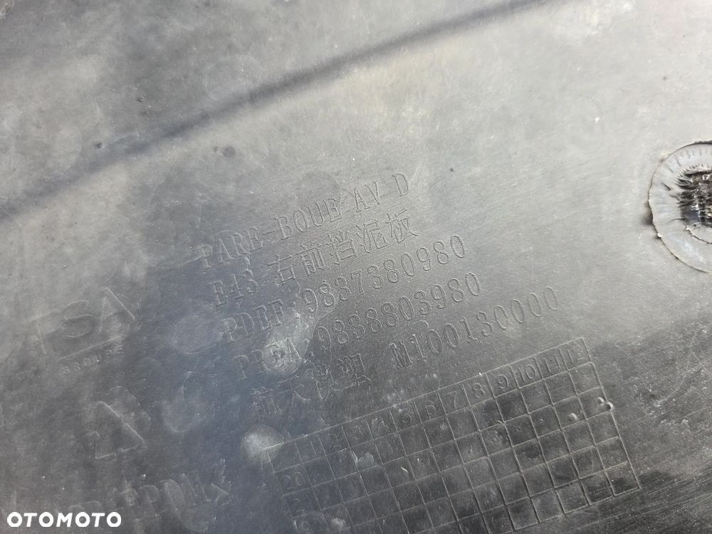 Nadkole prawe przednie Citroen C5X 9837380980 - 10