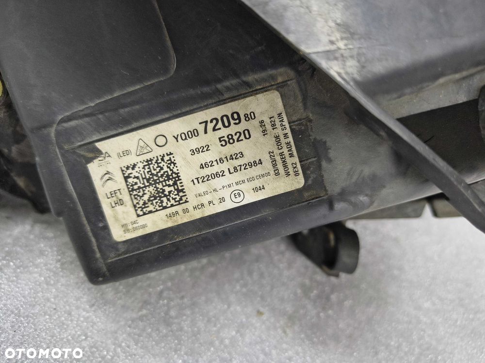 Lampa reflektor Lewy Citroen C3 Aircross Lift EU! Uszkodzony - 8