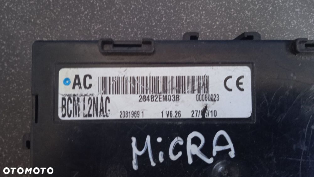 Moduł BCM L2NAC Nissan Micra K12 Note E11 Lift 284B2EM03B - 1