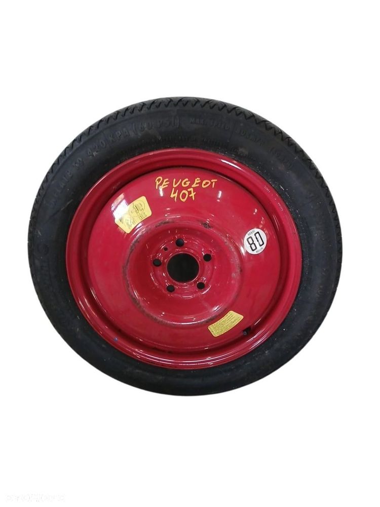 KOŁO ZAPASOWE DOJAZDOWE 135/80/R17 PEUGEOT 407 - 1