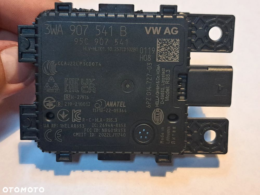 Radar Distronic czujnik Skoda Kodiaq II 3WA907541B Element plastikowy - 4
