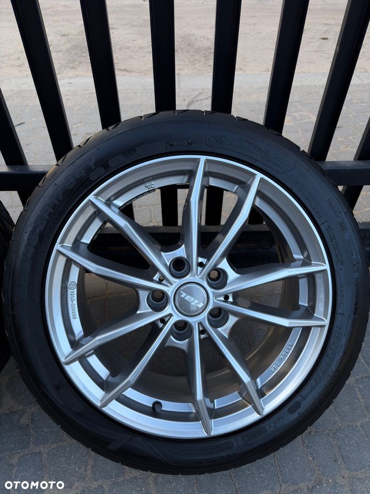 Felgi Rial X12 17” 5x112 + opony 225/45 – 2 sezony, powłoka, bdb - 3