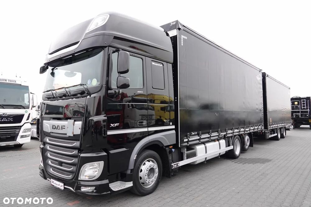 DAF XF 480 / ZESTAW TANDEM 120 M3 / PRZEJAZDOWY / KLIMA POSTOJOWA / 7,7 M + 7,7 M / 2022 ROK / - 2
