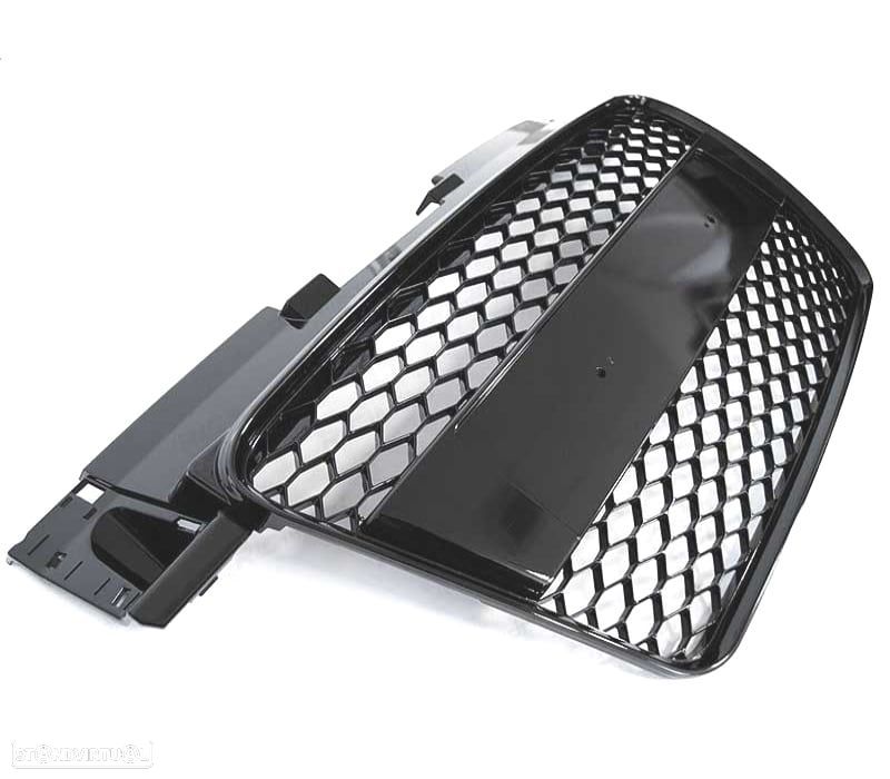 GRELHA DIANTEIRA AUDI TT 8J 06-14 LOOK RS PRETO BRILHANTE - 2