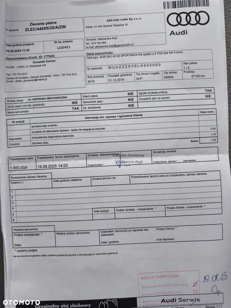 Audi RS3 Sportback 2.5 TFSI GPF Quattro S tronic - 24