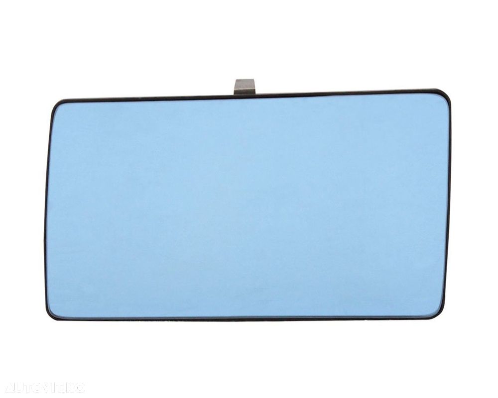 Geam oglinda Mercedes 190 (W201), 10.1982-08.1993, W124/Clasa E 12.1984-06.1996, stanga/dreapta, Albastra, Cu incalzire, Plana, View Max, 1248100779; 1248101321; 1248107716 5014546M pt oglinda manuala - 1