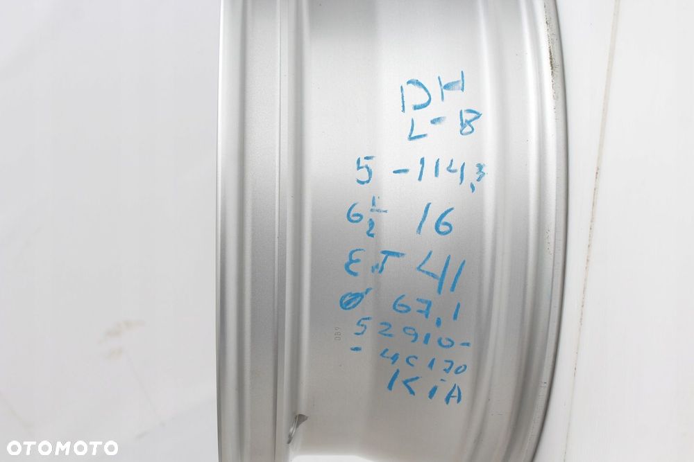 FELGA ALUMINIOWA 5X114,3 16 ET41 KIA 52910-4C170 - 3