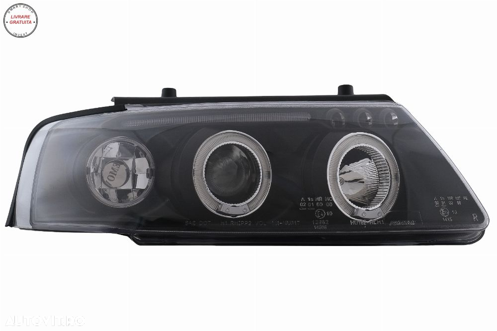 Faruri Angel Eyes VW Passat B5 3B (11.1996-08.2000) Negru- livrare gratuita - 3