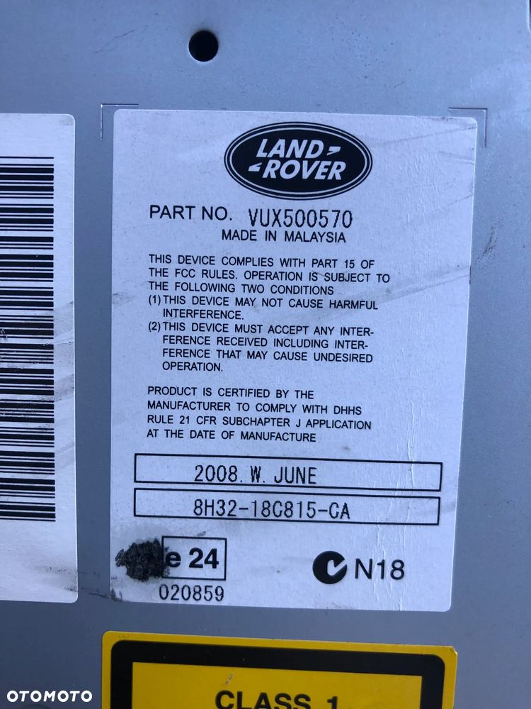 Radio CD VUX500570 6CD-565 Range Rover Sport / Land Rover Discovery 3 III - 2