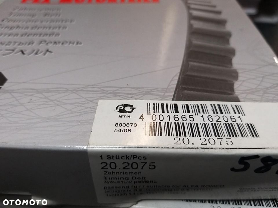 Pasek rozrządu ALFA ROMEO 145, 146, 33 1.3-1.7 06.83-12.96 - 2