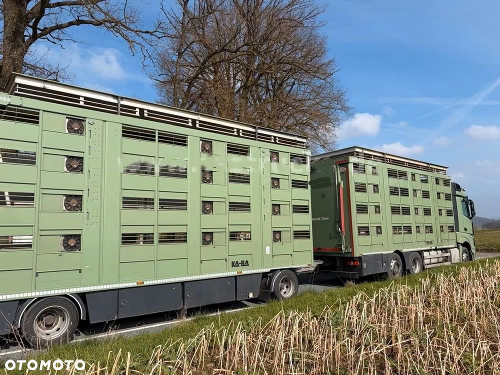 Mercedes-Benz Actros 2545 L 6x2 | Zestaw do transportu zwierząt Ka-ba - 3 poziomy + przegrody | 475 tys. km | Euro 6d - 3