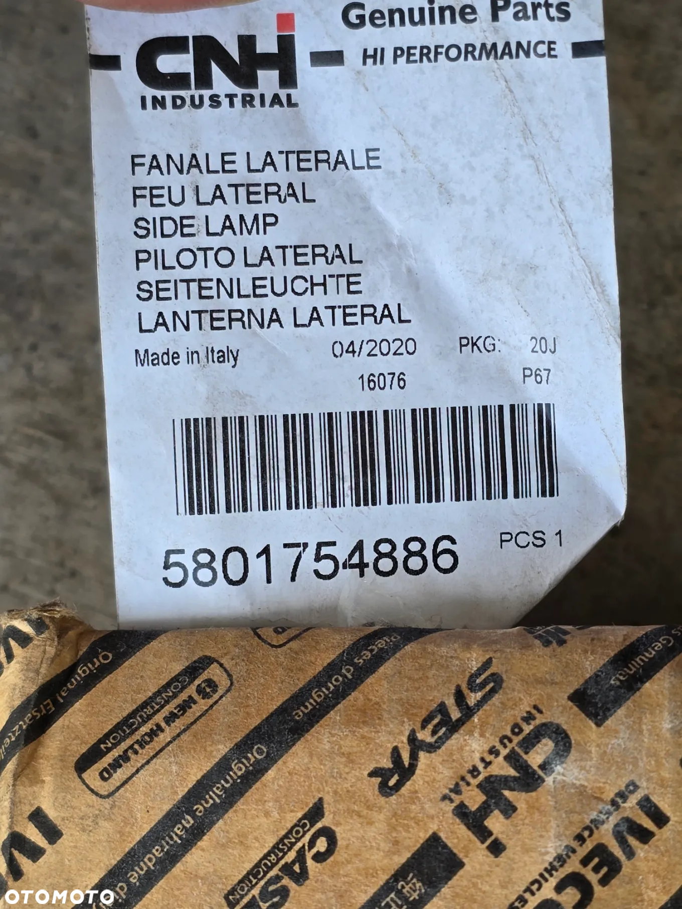 Lampa kierunkowskazu (przód, lewa)IVECO STRALIS I - 3