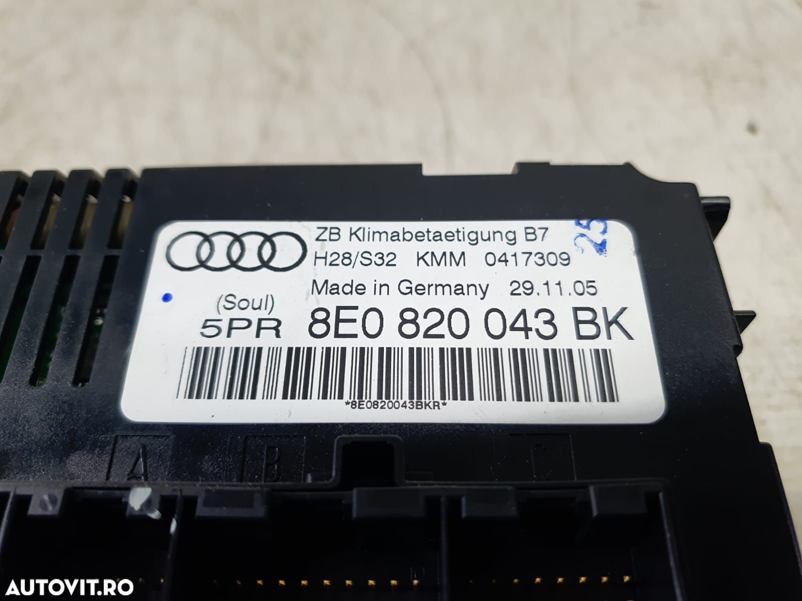 Climatronic 8e0820043bk Audi A4 B7 [2004 - 2008] 1.9 TDI BPW - 3