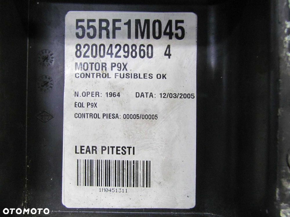 RENAULT ESPACE SKRZYNKA BEZPIECZNIKOW 8200429860 - 6