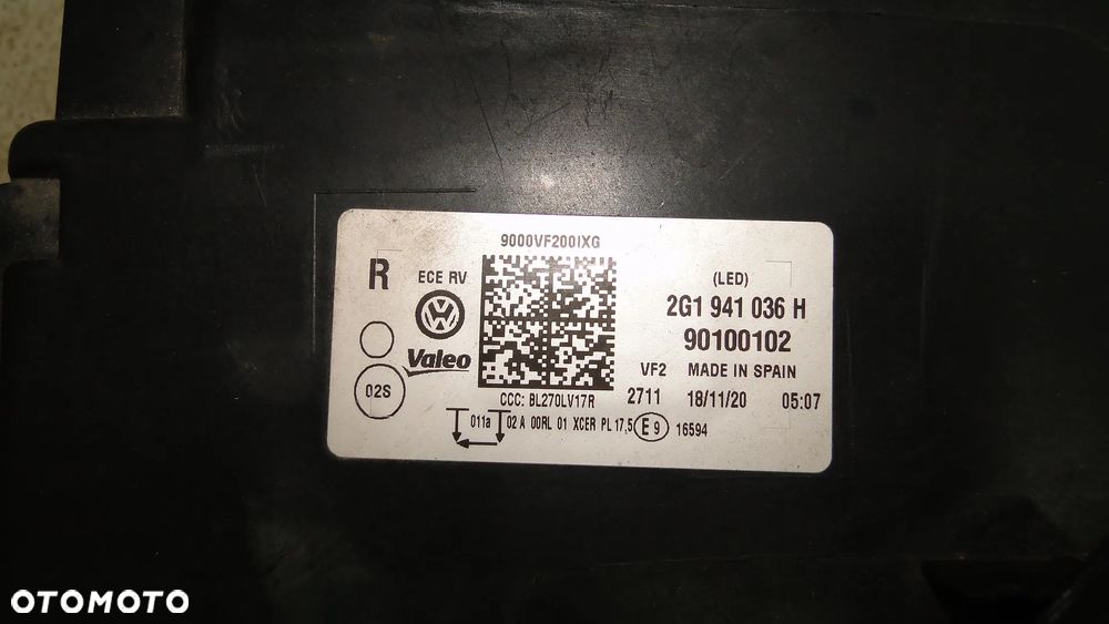 VW POLO VI 6 LAMPA PRAWA PRZÓD PRZEDNIA FULL LED 17-21r EUROPA - 11