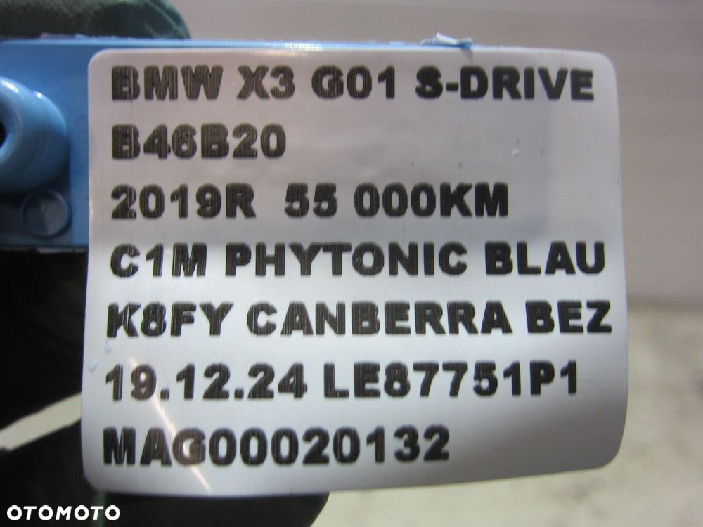 BMW X3 B46 G02 G01 PRZEWÓD RURA WĄŻ WODY WODNY 17127535570 7535570 ORYGINAL - 8