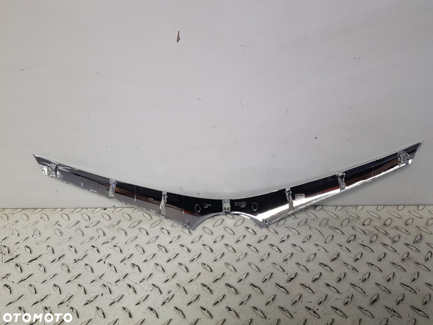 NOWA ORYGINALNA LISTWA CHROM GRILL ZDERZAKA PRZEDNIEGO PRZÓD TOYOTA COROLLA  E16 13-18 53114-02270 - 5