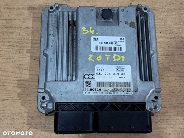 03L...AS AUDI A4 B8 A5 8T Q5 8R komputer sterownik silnika 2.0 TDI