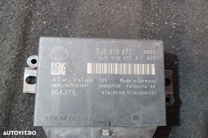 Modul senzori parcare 5J0919475 5J0919475 Skoda Fabia 5J [2007 - 2010 - 3