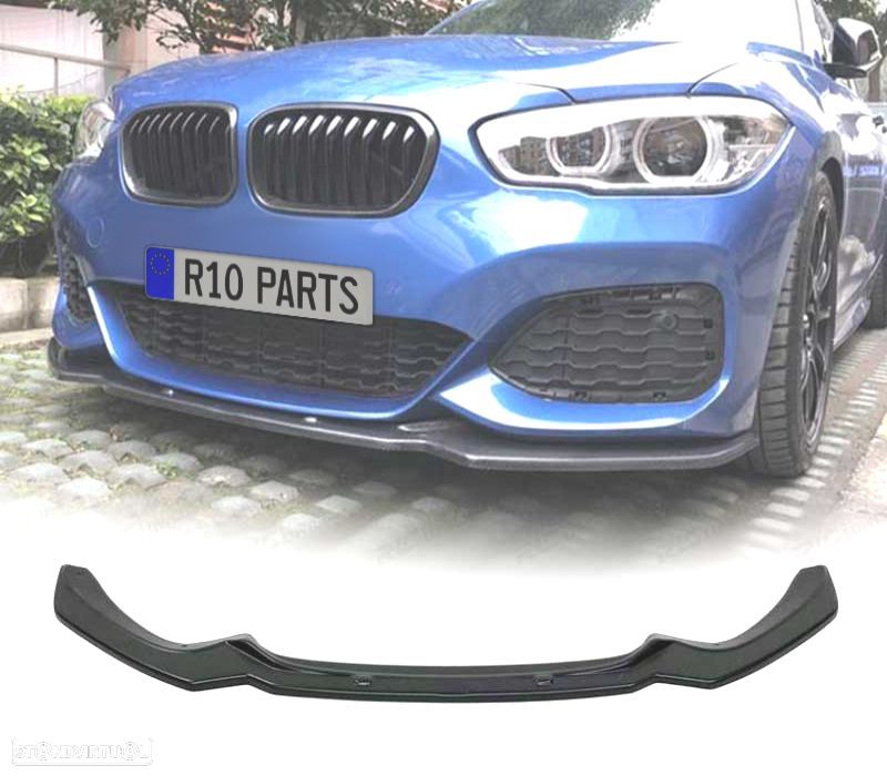 SPOILER LIP FRONTAL BMW F20 F21 LCI 15-19 PRETO - 1