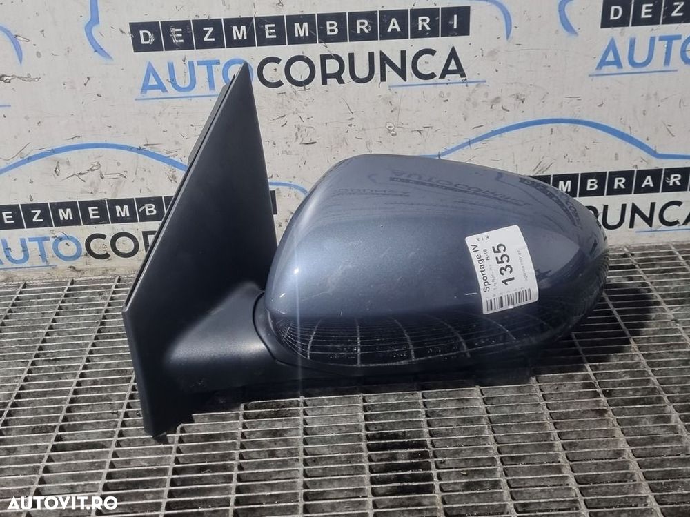Oglinda stanga Kia Sportage IV 2016 - 2018 4 Usi Palnetenblau Metalizat D7 (1355) Fara ... - 1