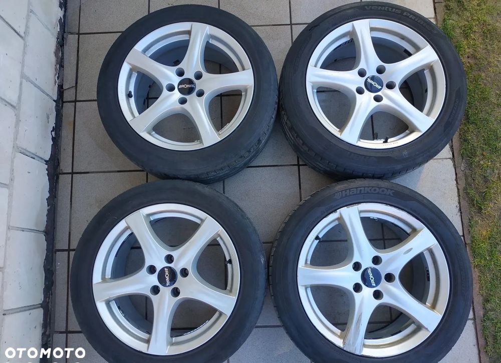Koła - felgi aluminiowe 8Jx17H2 ET35, opony letnie 225/50/R17 - 1