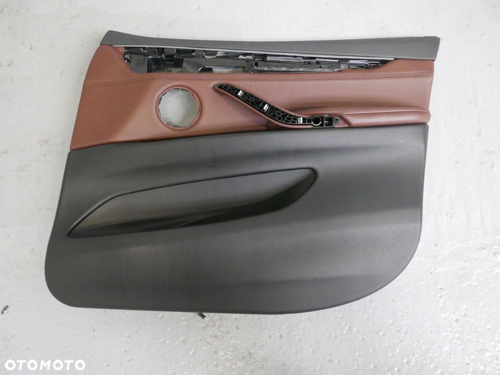 bmw x6 f16 boczek tapicerka drzwi prawy przód individual criollo braun zap3 - 1