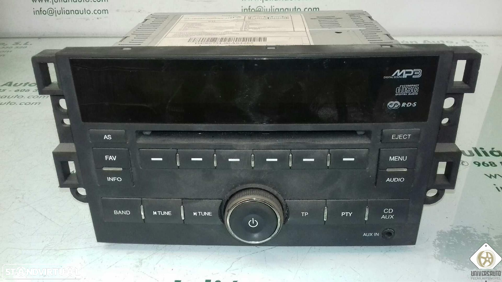 SISTEMA AUDIO / RADIO CD CHEVROLET AVEO / KALOS FASTBACK 2009 - 3