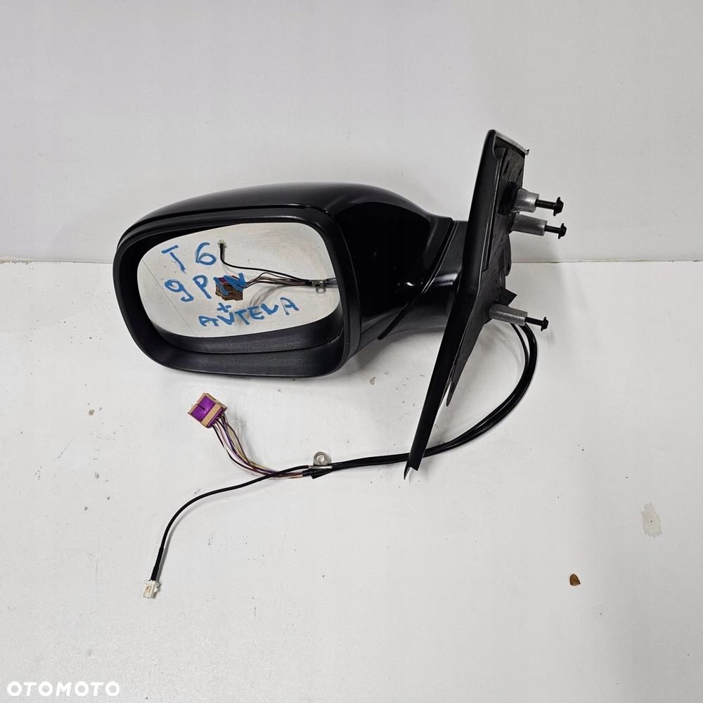 VW T6 lusterko zewnętrzne lewe LC9X CZARNE 9 PIN ANTENA - 1