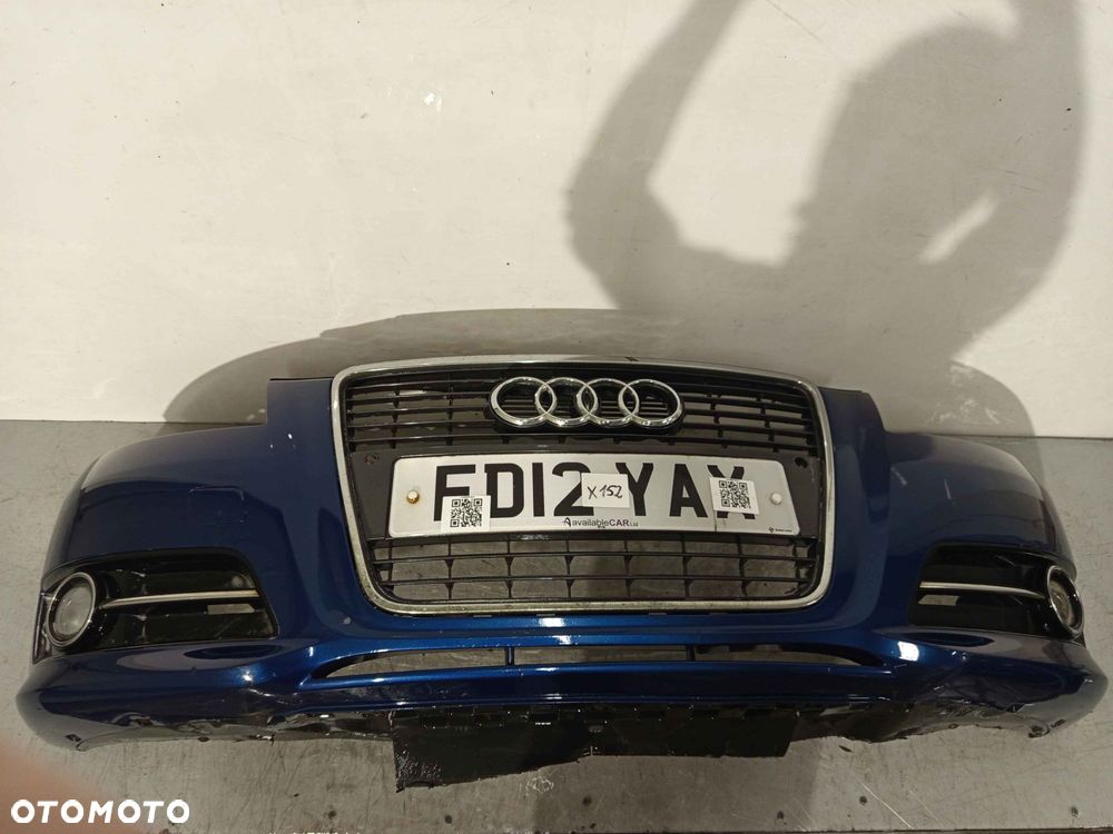 + ZDERZAK PRZÓD PRZEDNI AUDI A3 8P S LINE DRUGI LIFT 2 FL LX5Q NIEBIESKI HALOGENY - 1