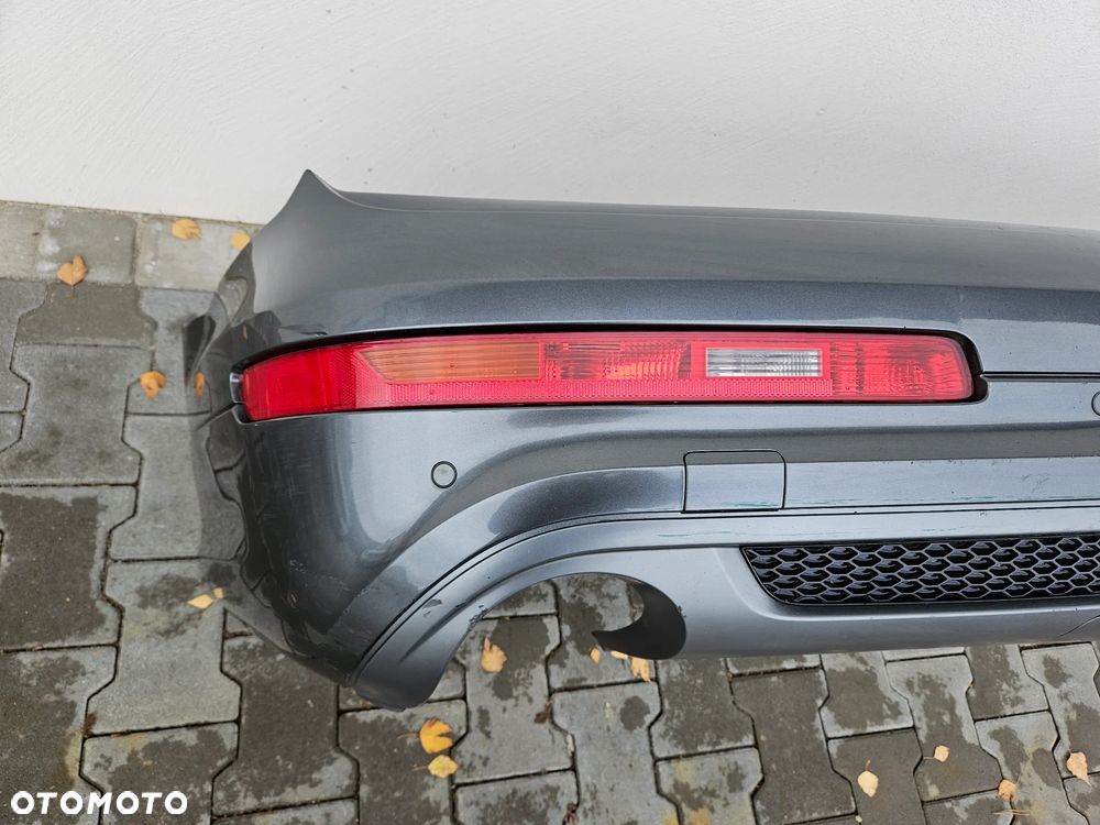 AUDI Q7 4L LIFT 09-15R ZDERZAK TYL TYLNI S-LINE KOMPLETNY LZ7S  4L0807521 AK - 5