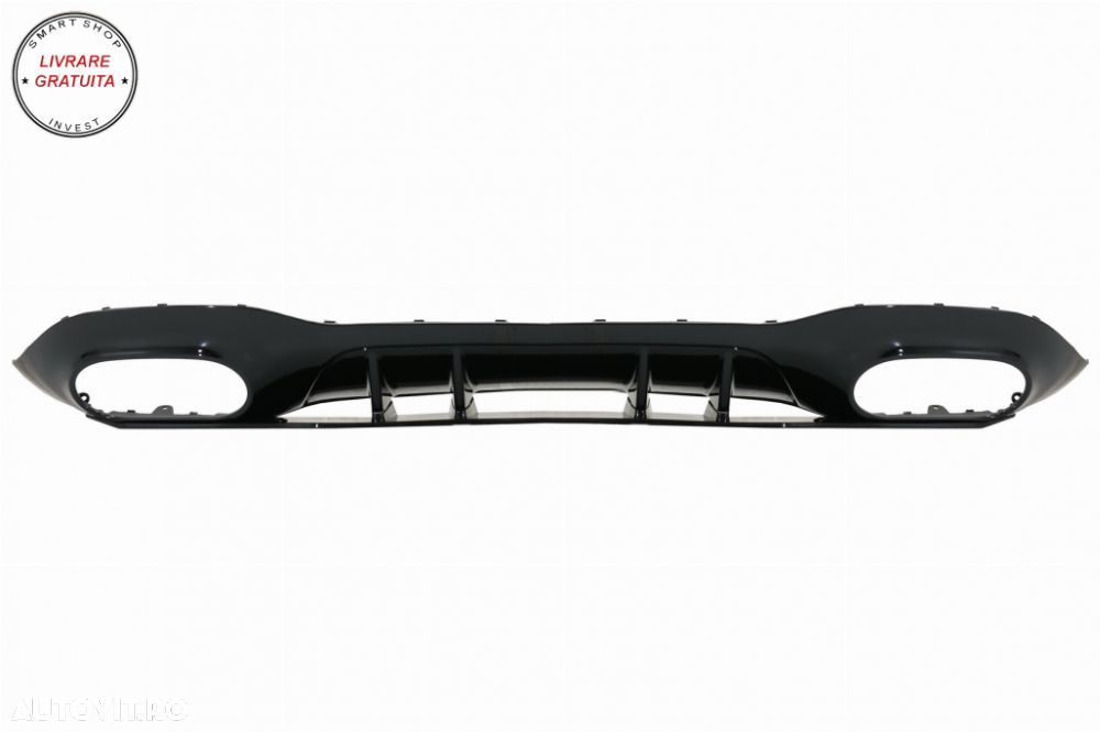 Difuzor Bara Spate cu Evacuari Crom Mercedes A-Class W177 Hatchback (05.2018-2022)- livrare gratuita - 3