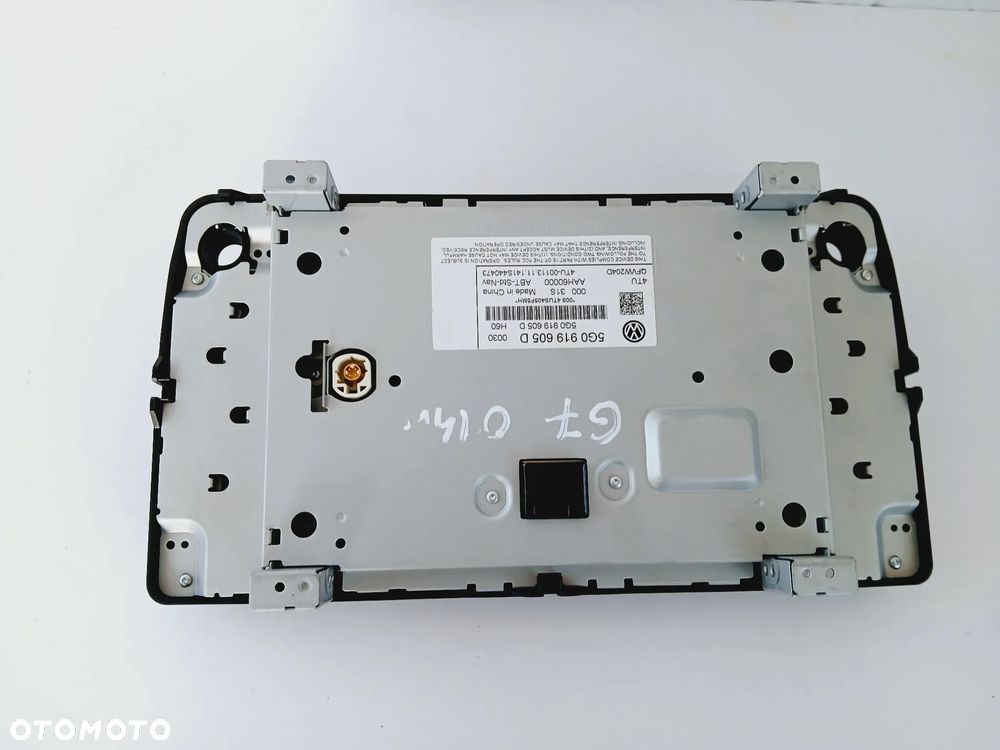 Ekran Wyświetlacz Nawigacji Radio Radia VW 5G0919605D - 6