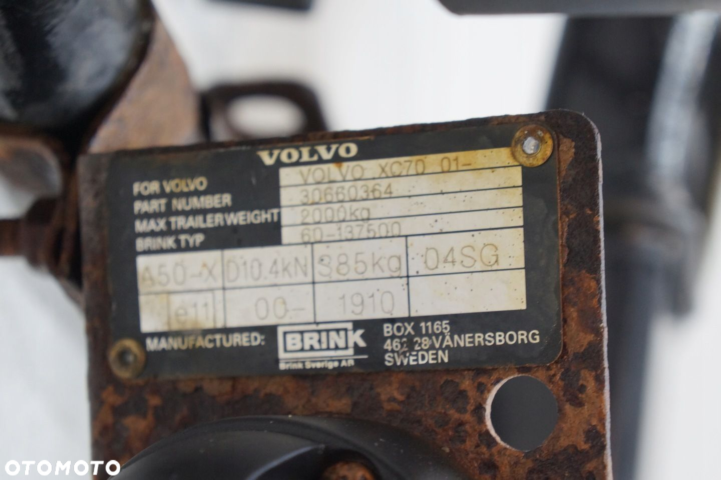 VOLVO XC70 V70 II 06R HAK HOLOWNICZY WIĄZKA MODUŁ 30660364 - 6